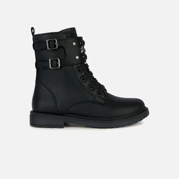 Black Girls Ankle Boots Geox Eclair - Girls