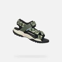 Dark green boys' sandals Geox Borealis - Boys