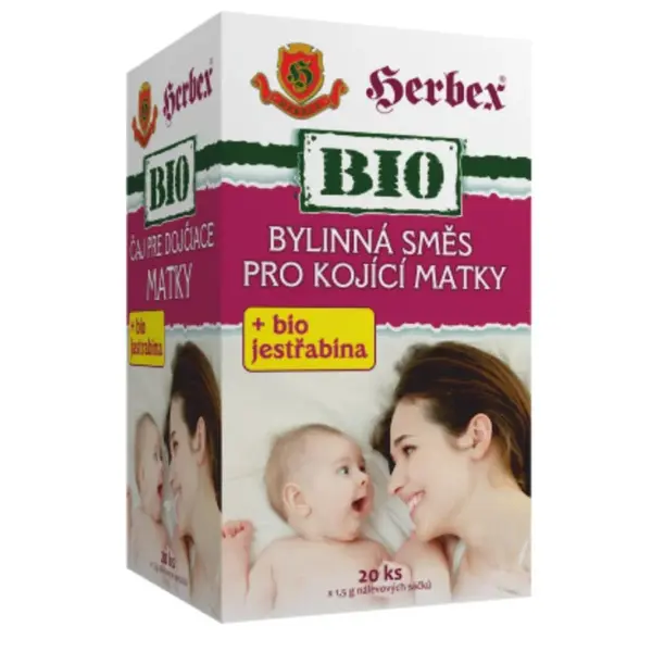 Herbex Bio Tea čaj pro kojící matky nálevové sáčky 20x1.5g