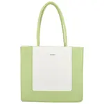 Trendová kabelka přes rameno Tarami, bílá - výrazná zelená