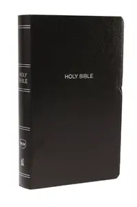NKJV, Gift and Award Bible, Leather-Look, Black, Red Letter, Comfort Print - Thomas Nelson