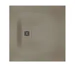 Duravit Sustano - Sprchová vanička, 80x80 cm, DuraSolid, matná béžová 720269640000000