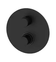 Paffoni Light - Termostatická sprchová batéria pod omietku s telesom, 1 výstup, matná čierna LIQ013NO