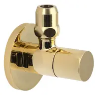 Sapho Rohové ventily - Rohový ventil s rozetou, zlatá SL017