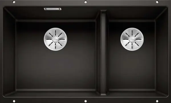 Blanco Subline 430/270 - Silgranitový drez, 76x46 cm, čierna 525991