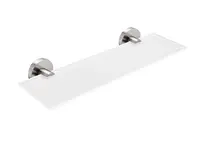 Nimco Unix - Polička, dĺžka 40 cm, matné sklo/brúsená nerezová UNM 13091B-40-10