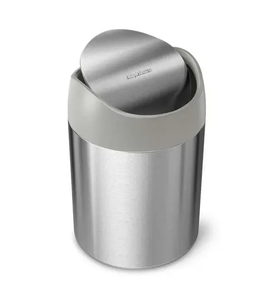 Simplehuman Koše - Odpadkový kôš Mini na stôl 1,5 l, kefovaná nerezová CW2084