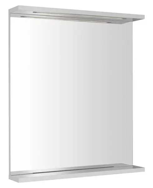 Aqualine Korin - Zrcadlo s LED osvětlením, 60x70 cm, bílá KO390S