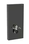 Geberit Monolith Plus - Sanitární modul pro závěsné WC, 101 cm, spodní přívod vody, sklo/černá 131.221.SJ.7