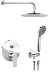 Sapho Kai - Sprchový set s batériou pod omietku, s telesom, priemer 30 cm, chróm KA42-01