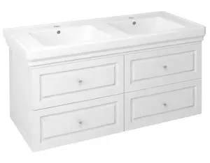 Sapho Violeta - Umývadlová skrinka, 116x52x49 cm, 4 zásuvky, biela VI125-3131