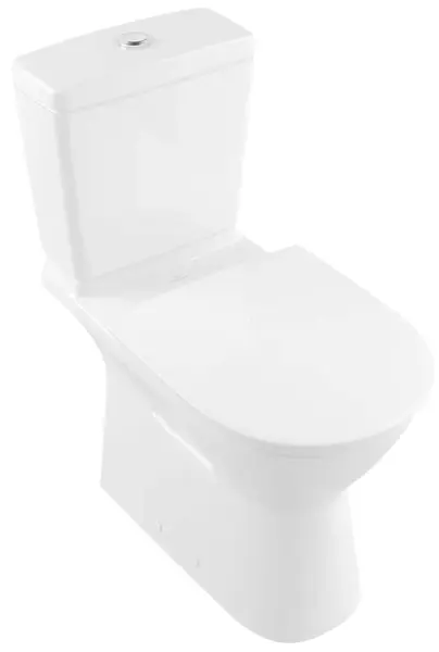 Villeroy & Boch ViCare - WC kombi misa bezbariérová, Vario odpad, DirectFlush, CeramicPlus, alpská biela 4620R0R1