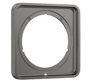 Axor ShowerSelect ID - Predĺženie 17x17 cm, kefovaný čierny chróm 13640340