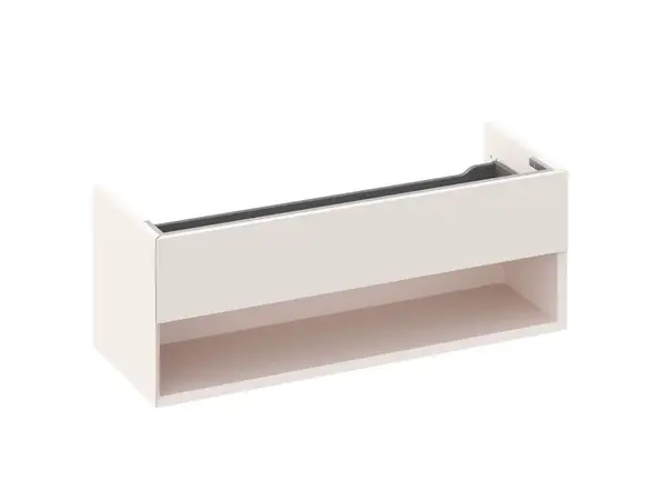 Ravak Lite - Umývadlová skrinka 120x45x43 cm, 1 zásuvka, Alabaster Pink X000001872