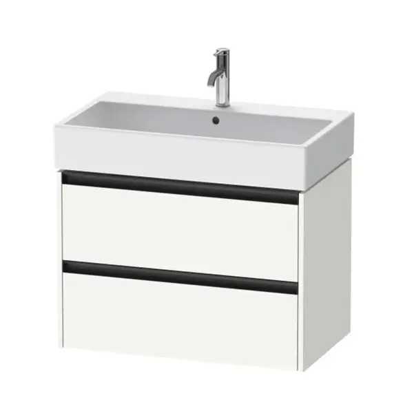Duravit Ketho.2 - Umyvadlová skříňka 55x78x46 cm, 2 zásuvky, matná bílá K25277018180000