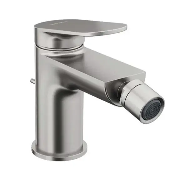 Duravit Wave - Bidetová baterie s výpustí, kartáčovaný nerez WA2400001070