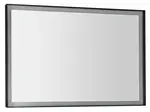 Sapho Sort LED - Zrcadlo s LED osvětlením, 100x70 cm, černá mat ST100