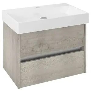 Sapho Nirona - Umývadlová skrinka, 67x52x43 cm, dub Mocca NR070-1212