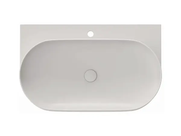 Ravak Yard - Umyvadlo 81x50 cm, bez přepadu, otvor pro baterii, Smoke Grey XJX0O280000