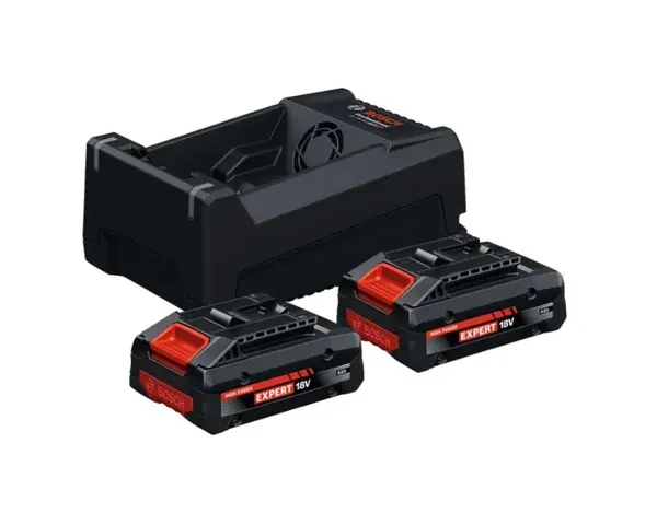 Bosch - Sada 8A nabíječky GAL 12V/18V-80 a 2x aku EXBA 18V-40 Li-Ion 4,0 Ah 1600A0373J