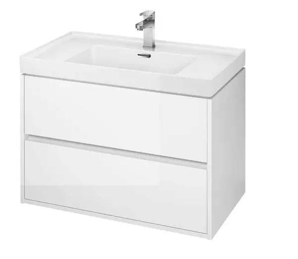 Cersanit Crea - Umývadlová skrinka, 53x79x45 cm, 2 zásuvky, biela S924-004