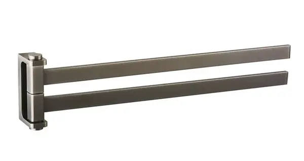 RAV Slezák Nil - Držiak uterákov, otočný, dĺžka 37 cm, metal grey NLA0602MG