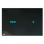 Alcadrain Ovládacie tlačidlá - Elektronické ovládanie splachovania, s podsvietením, pre inštalačné moduly Slim, sklo/čierna NIGHT LIGHT-3-SLIM