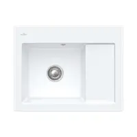 Villeroy & Boch Subway 45 - Keramický drez 65x51 cm, CeramicPlus, Stone White 331201RW