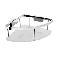 Nimco Kibo - Polička, dĺžka 28 cm, plexiglass/chróm Ki 14008-B-26