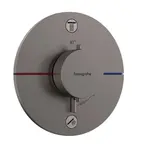 Hansgrohe ShowerSelect Comfort - Termostatická batéria pod omietku, na 2 spotrebiče, kefovaný čierny chróm 15554340