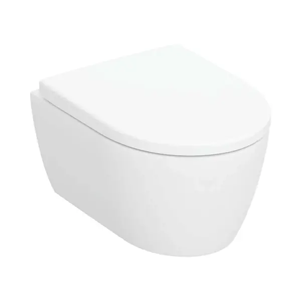 Geberit iCon - Závesné WC s doskou SoftClose, Rimfree, matná biela 502.381.JT.1
