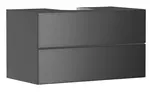 Hansgrohe Xevolos E - Umývadlová skrinka 98x56x55 cm, 2 zásuvky, matná sivá/metalická sivá 54192770