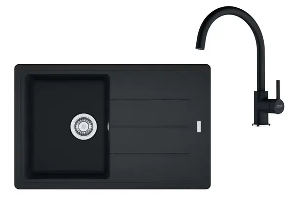 Franke Sety - Kuchynský set G279O, fragranitový drez BFG 611-78 a batéria FC 6018.071, ónyx 114.0700.807