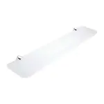 Nimco Bormo - Polička s frézovanými otvory, délka 60 cm, matný plexiglass/chrom BR X360-26