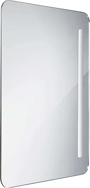 Nimco Zrcadla - Koupelnové podsvícené LED zrcadlo série 2000, 80x60 cm, hranaté, aluminium ZP 2003