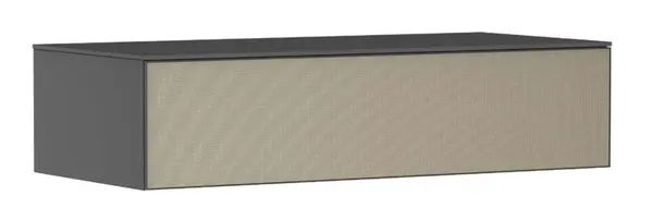 Hansgrohe Xevolos E - Boční skříňka, 29x118x55 cm, 1 zásuvka, matná šedá/strukturovaný bronz 54327390