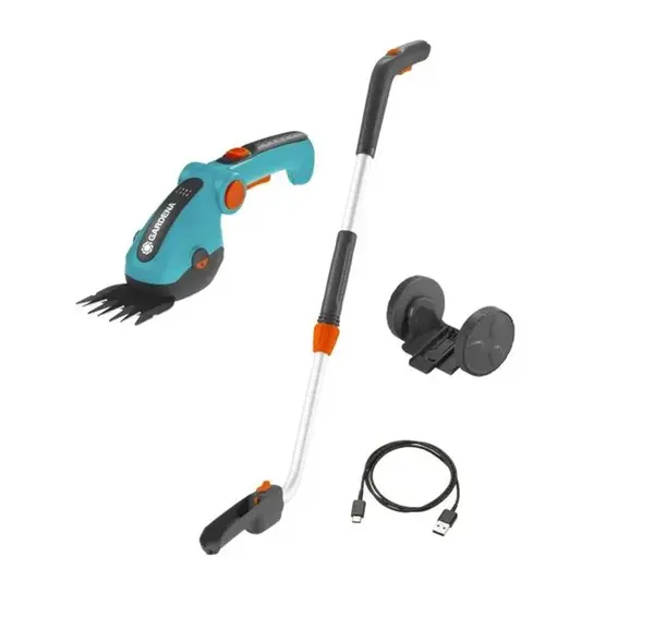 Gardena - 3,6V AKU nůžky na trávu ComfortCut Li, teleskopické, integrovaná baterie, nabíječka 9889-20