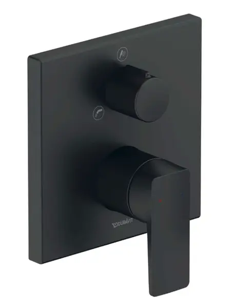 Duravit Manhattan - Batéria pod omietku, na 2 spotrebiče, matná čierna MH5210012046