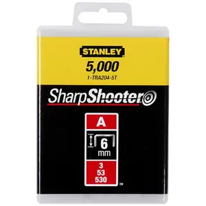 Stanley Příslušenství - Spony typu A, 6 mm, 5000 ks 1-TRA204-5T