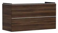 Hansgrohe Xelu Q - Umyvadlová skříňka, 63x118x50 cm, 2 zásuvky, tmavý ořech/matná bílá 54038700