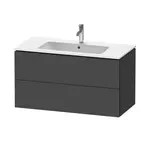 Duravit L-Cube - Umývadlová skrinka, 55x102x48 cm, 2 zásuvky, grafit mat LC624204949