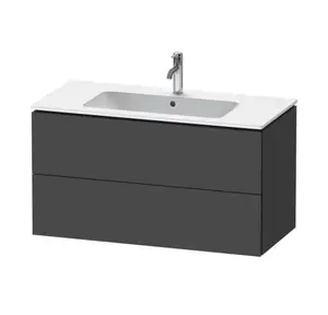 Duravit L-Cube - Umývadlová skrinka, 55x102x48 cm, 2 zásuvky, grafit mat LC624204949