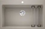 Blanco Etagon 8 - Silgranitový drez, 78x51 cm, s pojazdmi, tartufo 525194