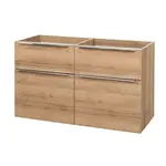 Mereo Mailo - Umývadlová skrinka 121x70x48 cm, 4 zásuvky, dub CN523S