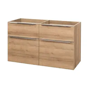 Mereo Mailo - Umývadlová skrinka 121x70x48 cm, 4 zásuvky, dub CN523S