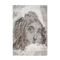 KOBEREC TKANÝ NA PLOCHO, 80/150 cm, šedohnědá