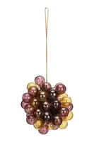 Závěsná vánoční dekorace Madam Stoltz 10 cm více barev