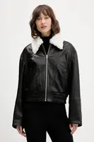 Kožená bunda HUGO Limaos