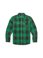 Etnies pánská košile Dig L/S Flannel Black/Green | Černá | Velikost XXL