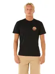 Rip curl pánské tričko Wettie Passage Icon Black | Černá | Velikost M | 100% bavlna